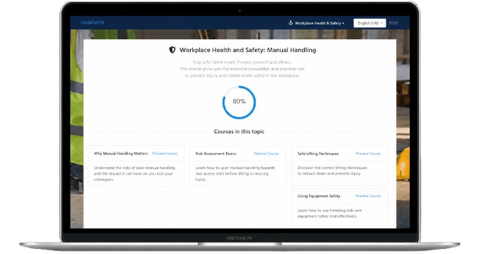 Workplace health and safety eLearning course preview